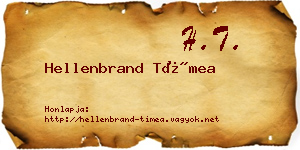 Hellenbrand Tímea névjegykártya