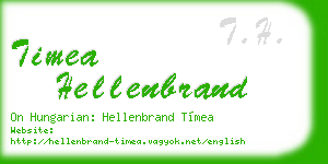 timea hellenbrand business card